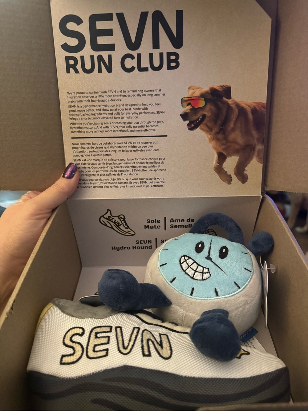 SEVN Run Club limited edition Dog Box NEW like Bark Box